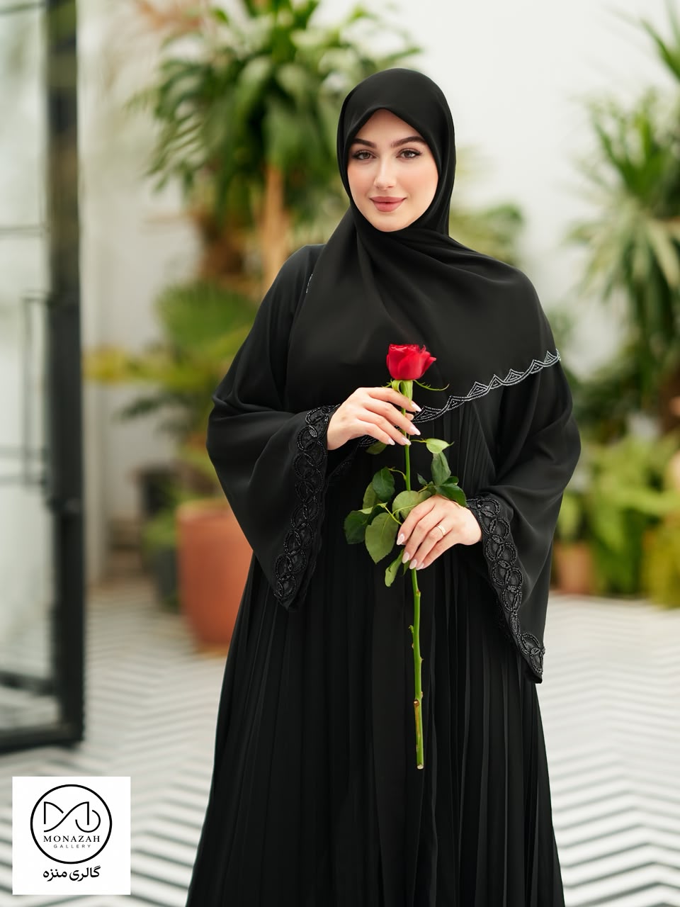 مانتو عبایی پلیسه منزه